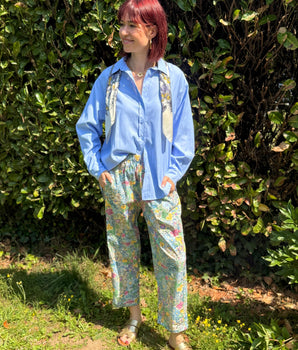 Pantalon Magique 7/8ème Fleuri – Johanna Paris (Taille 36/42)