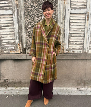 Manteau carreaux Johanna Paris