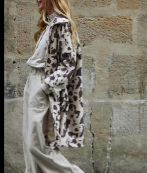 Manteau imprimé vache - Johanna Paris