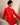 Robe en jean corail boutonnée femme avec poche poitrine vue assise de face