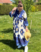 robe longue à étages, fluide et légère, bohème chic à porter avec un chapeau.
