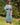 robe longue en soie bleue, idéale pour les vacances à la plage ou pour aller travailler 