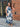 Robe femme élégante à encolure américaine coloris bleu et blanc LM Lulu 