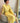 robe longue jaune rayée brodée johanna paris