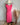 Robe mi longue plissée deux façons de la porter col rond ou cache coeur 