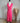 robe longue plissée légère pour occasions coloris noir ou fushia, idéale pour ce printemps-été, à porter avec une veste en jean.