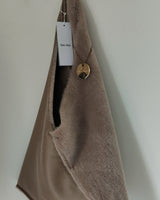 sac bi matière fourrure marque Alex Max coloris taupe