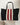 sac cabas design noir avec bande rouge et écru pochette intérieure supplémentaire