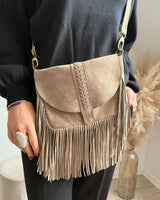 sac franges en cuir nubuck fabrication artisanale