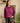 Sweat léger rayé prune et chocolat Johanna Paris femme – MC by Chloé