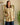 Trench beige femme coupe loose avec marguerites en sequins et col velours chocolat