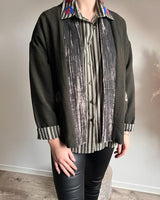 veste blazer kimono avec motifs rayures pour femme showroom à lille