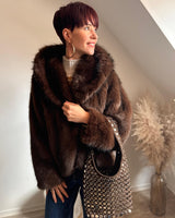 veste capuche, très chic et toute douce, marque The Corner, choco.