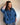 veste oversize en jean détail manches relevables, lien de resserage grande taille