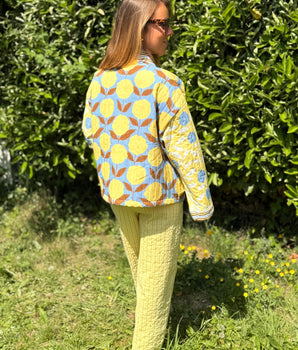veste été jaune chic et décontractée marque Johanna Paris