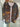 veste en velours choco imprimé jungle, détails revers manches et intérieur veste, imprimé rayé rose, marque The Corner, taille unique 36 au 46